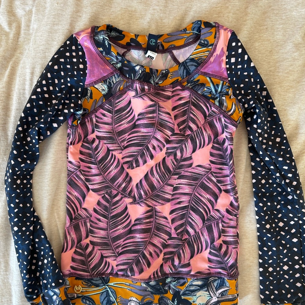 Maaji Kids Rashguard - Pink, Navy, Orange